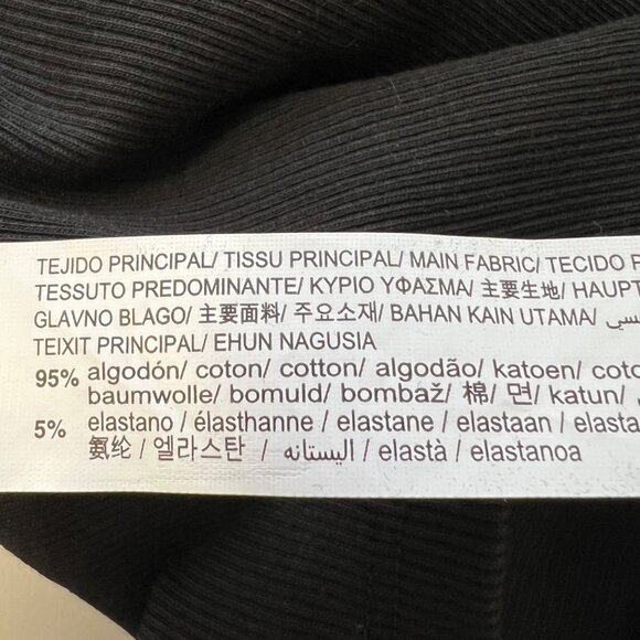 Zara Womens Black One Shoulder Asymmetrical Ruffle Mini Dress Bodycon size M - Picture 11 of 13